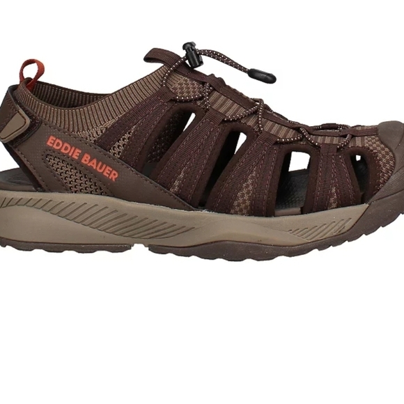 Eddie Bauer Men's Dark Brown Outdoor Sandals - Picture 1 of 6